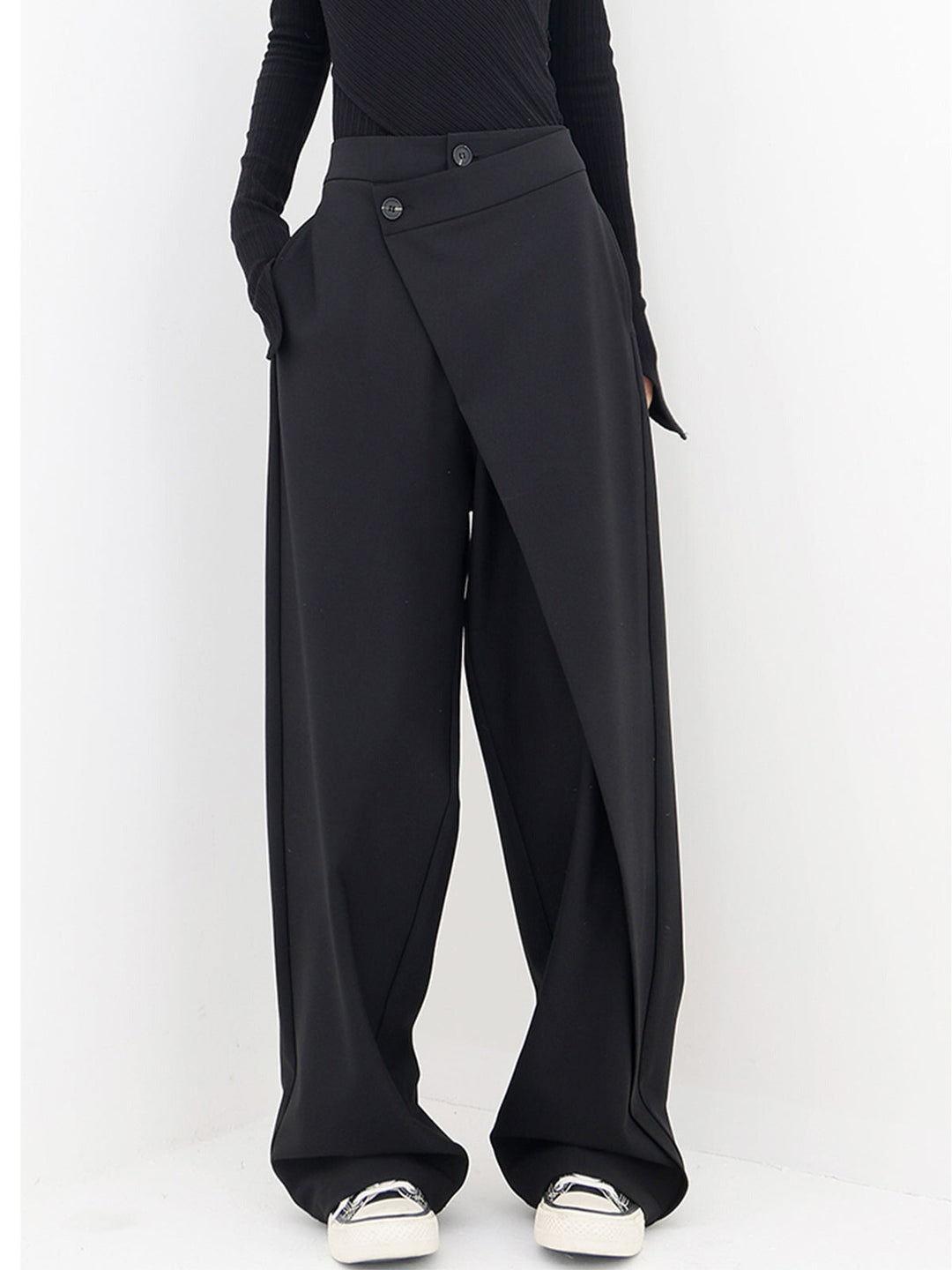 Sienna | Asymmetrical Wide Leg Baggy Statement Pants