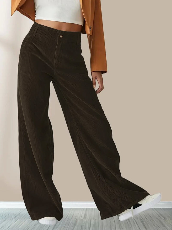 Frieda | Wide Leg Cord Pants for Everyday Style