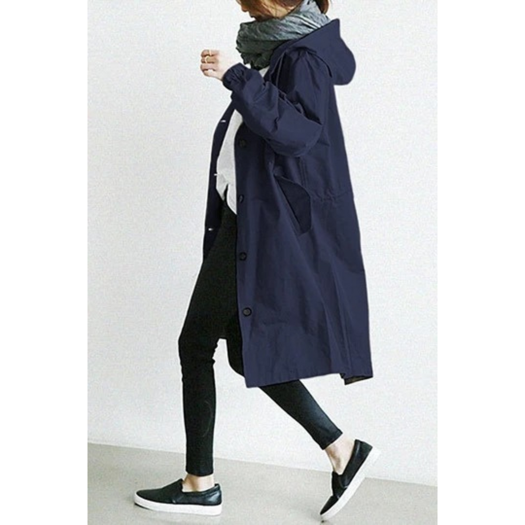 Victoria | Comfortable And Protective Hooded Trench Coat