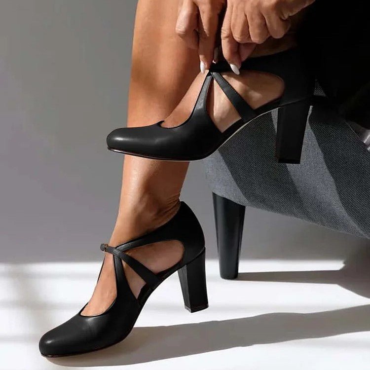 Raina | Comfort Strap Heels – Elegant Design for Women