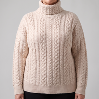 Daisy | Comfortable And Cozy Cable-Knit Turtleneck Sweater