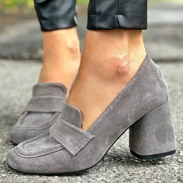 Sofia | Elegante Damenloafer mit Blockabsatz
