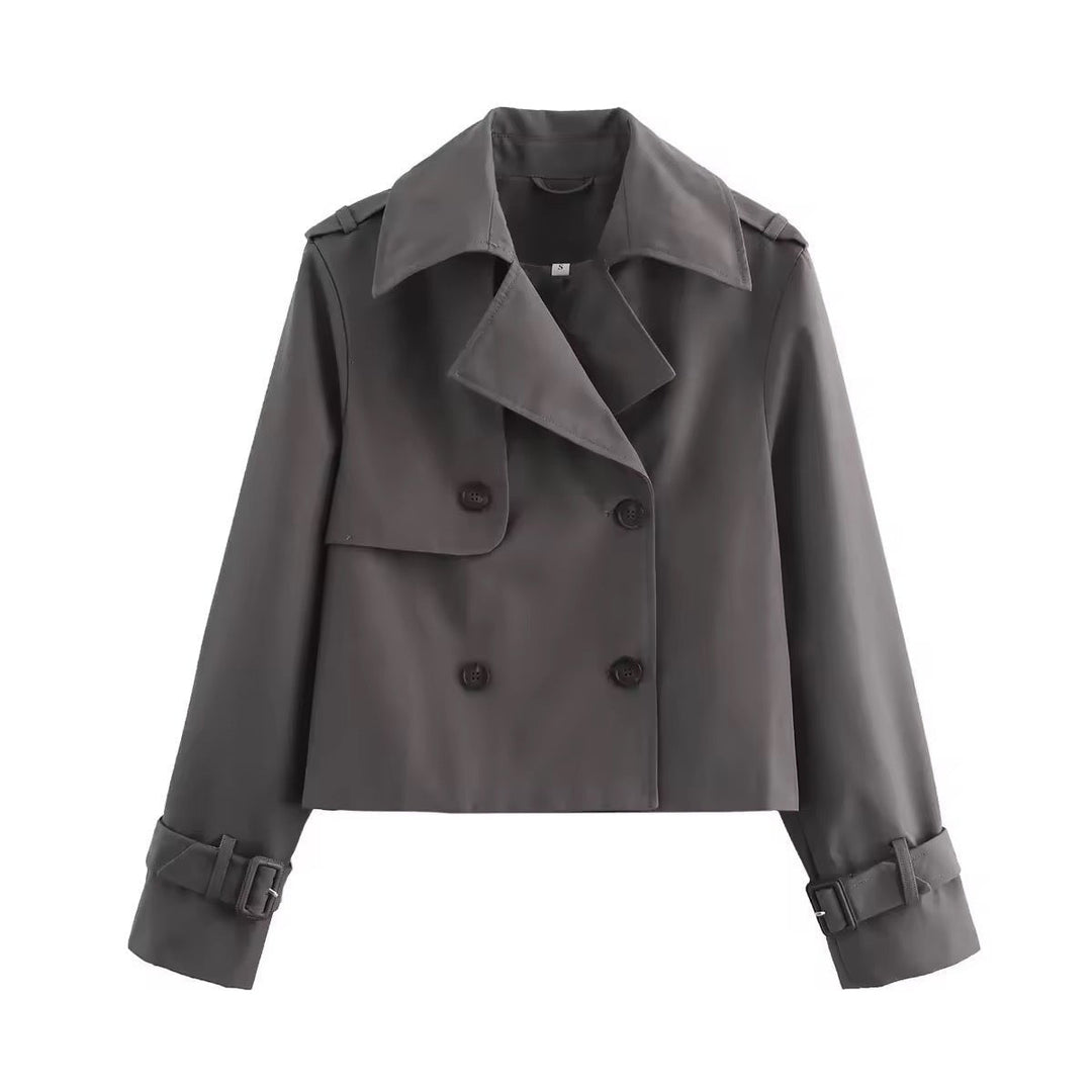 Luna | Comfortable And Elegant Cropped Trench Coat