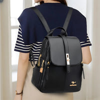 Charlotte | Stylish And Versatile Genuine Leather Backpack