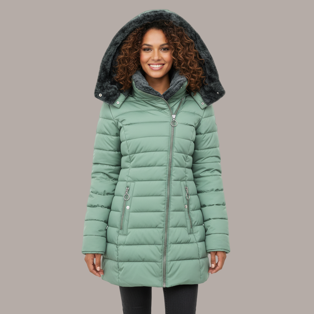 Gisela | Winter Coat with Faux Fur Lining