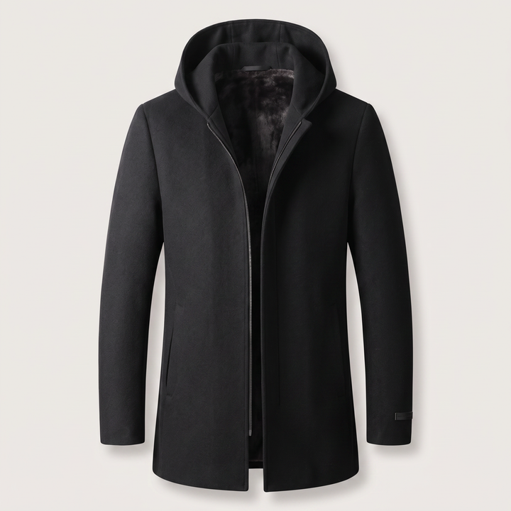Woolen | Hooded Coat – Stylish Warmth for Men