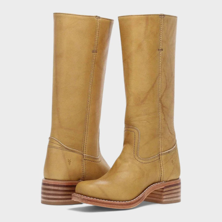 Eleanor | Stivali al ginocchio eleganti in pelle, dallo stile western