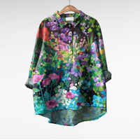 Franziska | Comfortable and Versatile Multicolor Floral Blouse