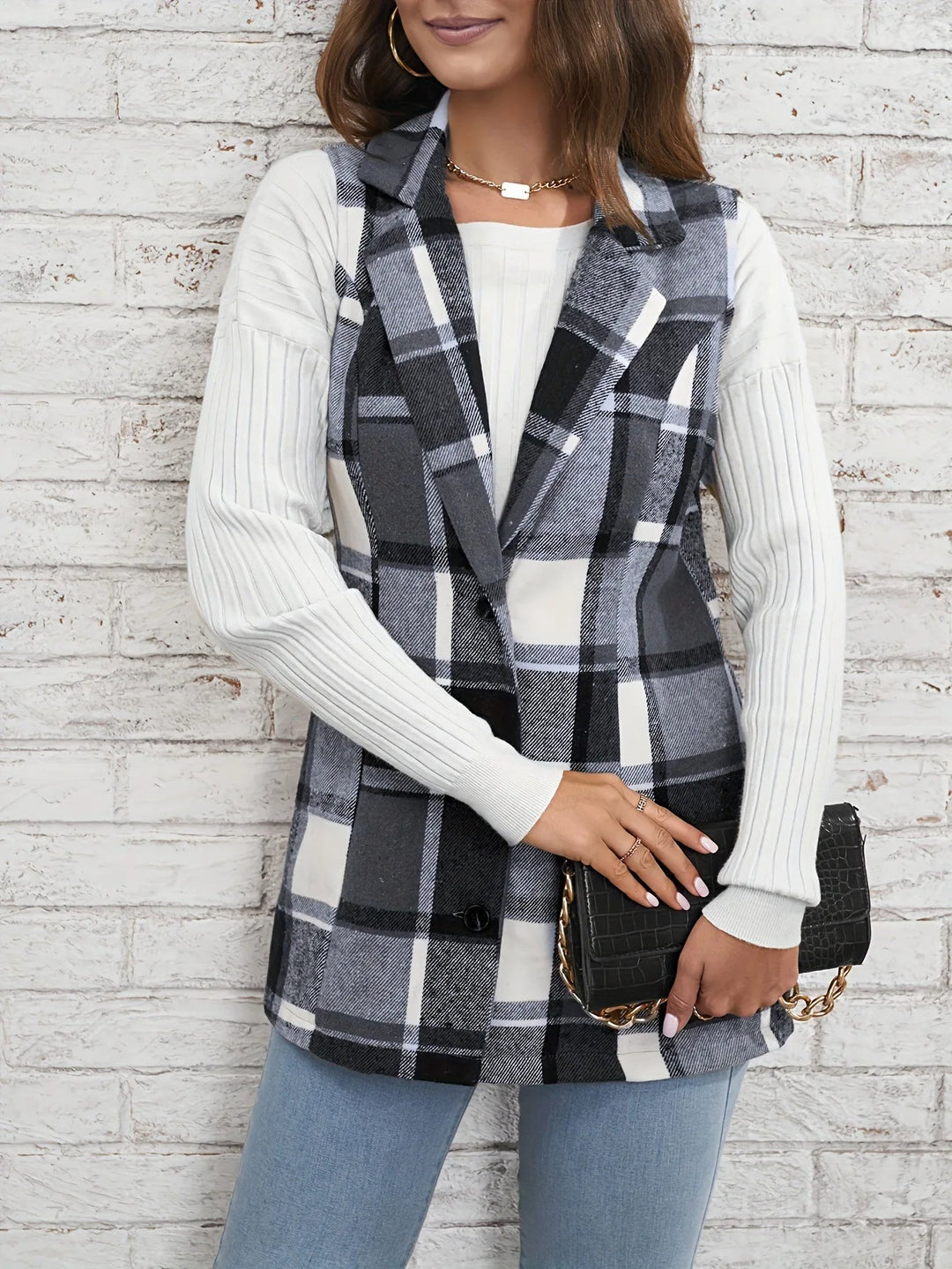Julia | Elegant And Timeless Plaid Layering Vest