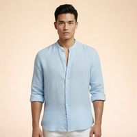 Adrian| Herren Premium Leinen Slim-Fit Hemd