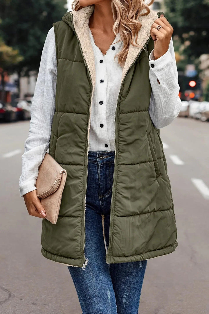 Sienna | Warm and Casual Women's Hooded Vest