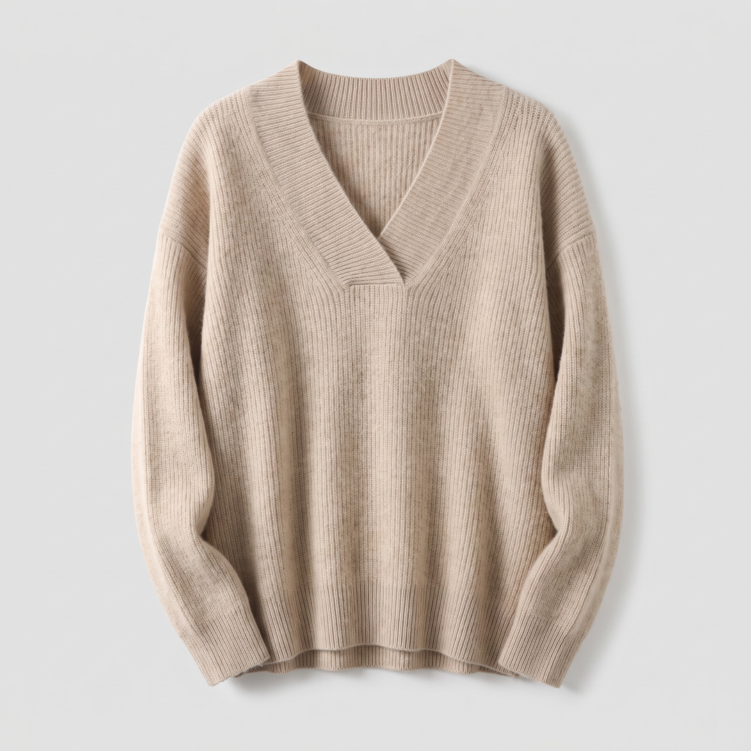 Camille | V-neck Knit – Cozy Everyday Style for Women
