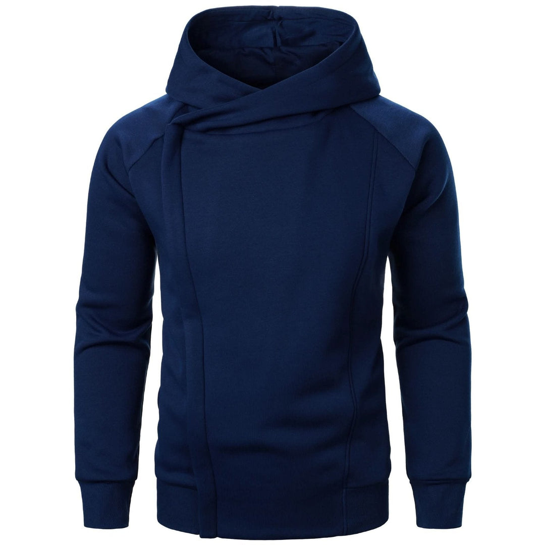CROSSFIELD | Asymmetric Zip Hoodie – Modern Urban Style for Men