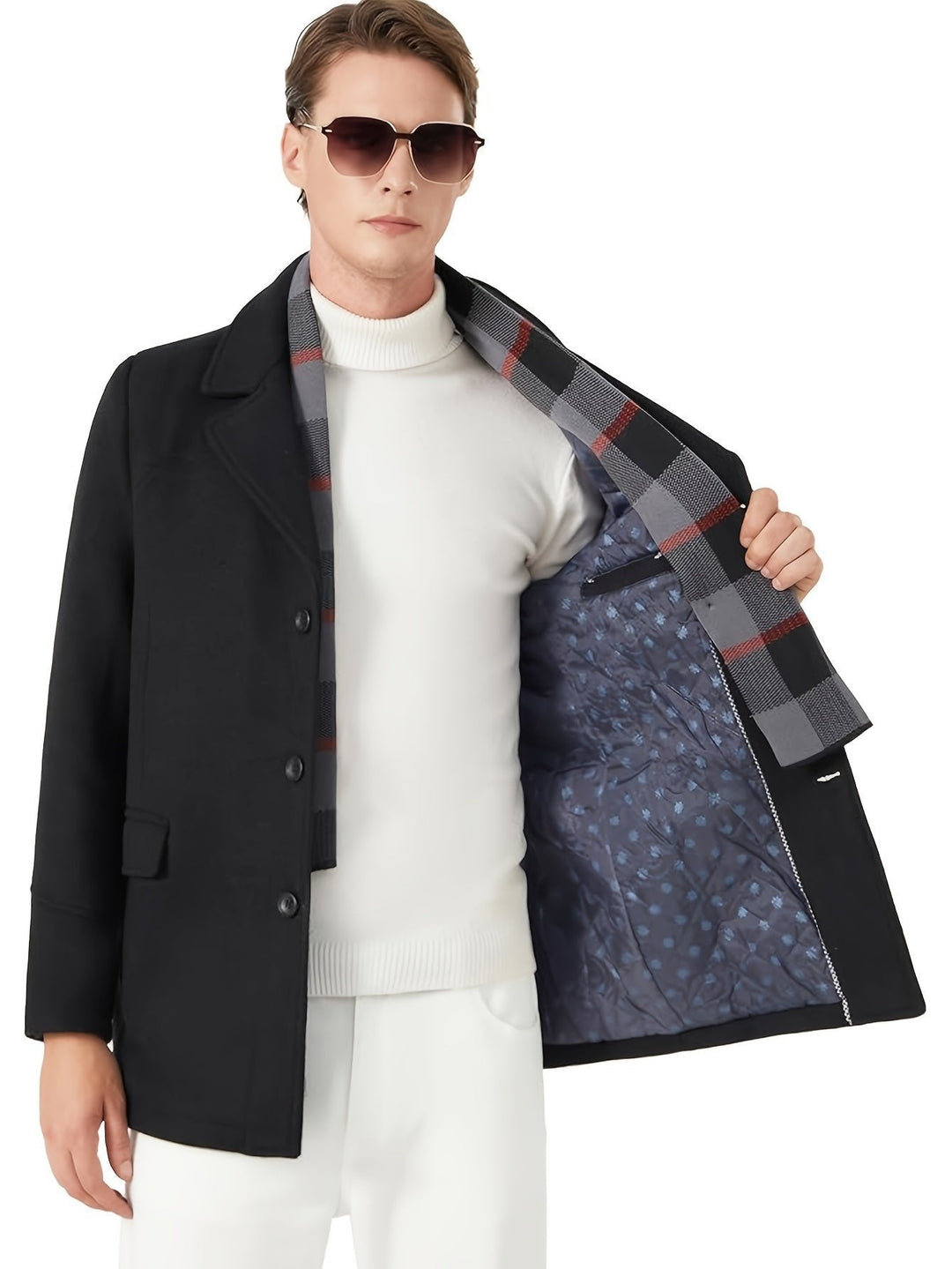 Callum | Tailored Overcoat – Timeless Style for Men