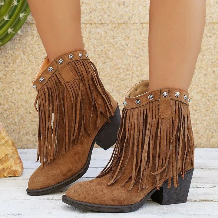 Isabella | Stylish And Classic Wide Calf Cowboy Boots