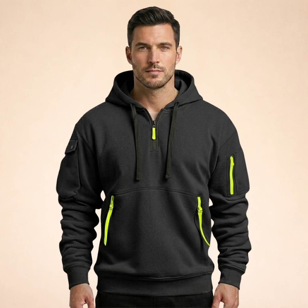 Joseph | Elegant & Breathable Half-Zip Hoodie