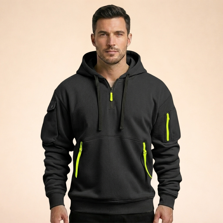 Joseph | Elegant & Breathable Half-Zip Hoodie