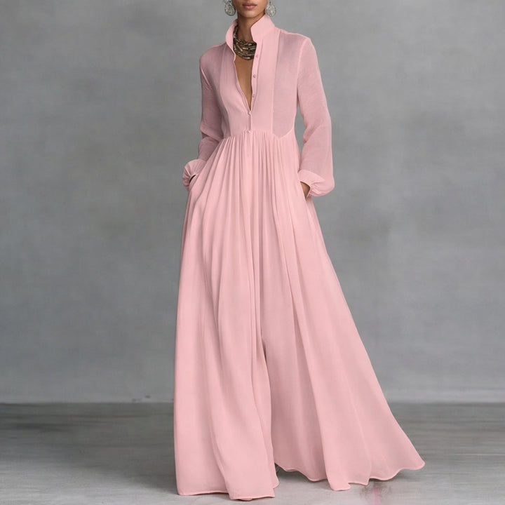 Sofia | Bequemes und vielseitiges Maxikleid mit langen Ärmeln