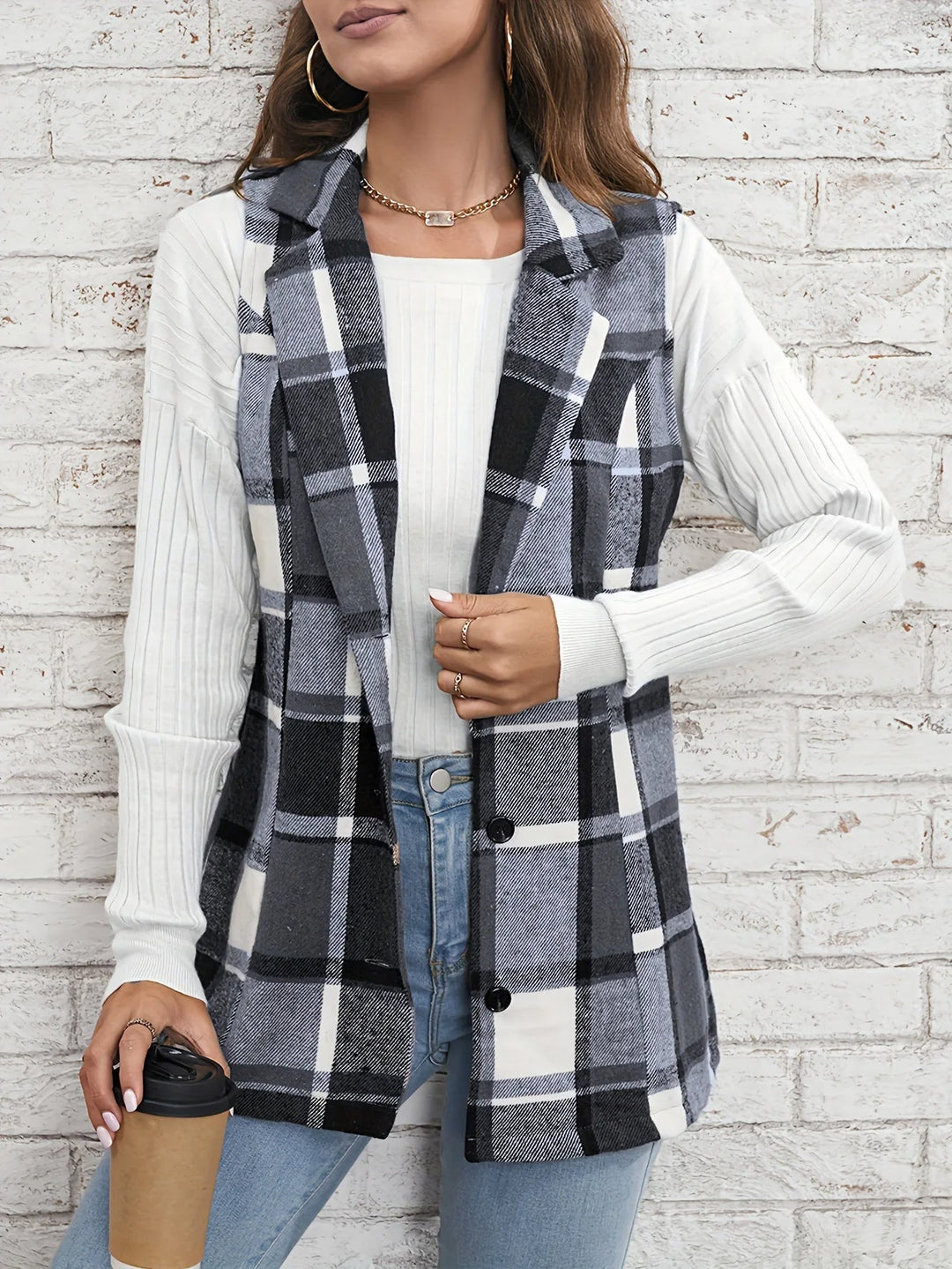 Julia | Elegant And Timeless Plaid Layering Vest