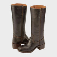 Eleanor | Stivali al ginocchio eleganti in pelle, dallo stile western