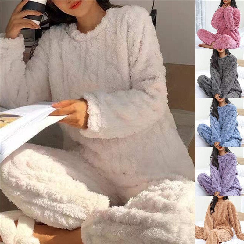 Maria | Fleece Pajama Set for Cozy Relaxation