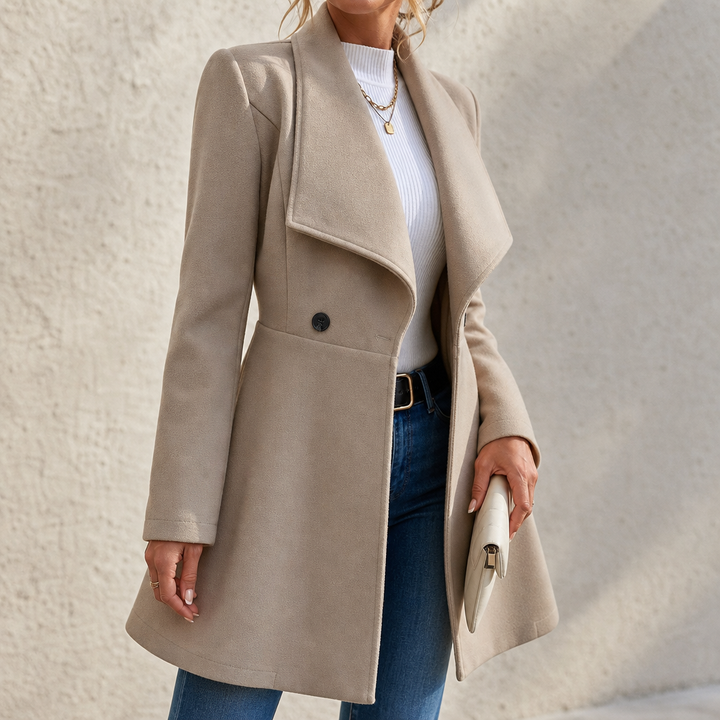 Elowen | A-Line Tailored Overcoat – Polished Look for Women