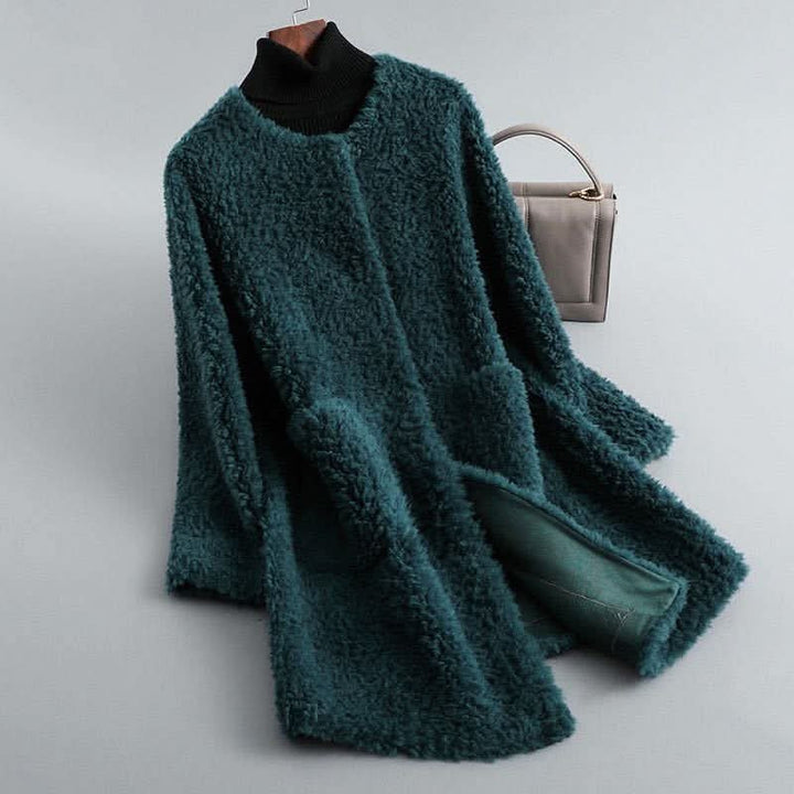 Hollmere | Shearling Coat – Luxurious Fluid Silhouette