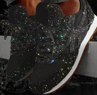 Elizabeth | Comfortable And Stylish Platform Chunky Glitter Sneakers