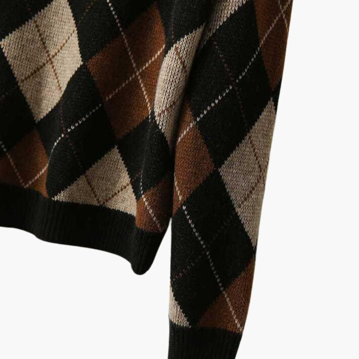 Nexa | Knit Sweater – Relaxed Fit with Retro Stripes for Women