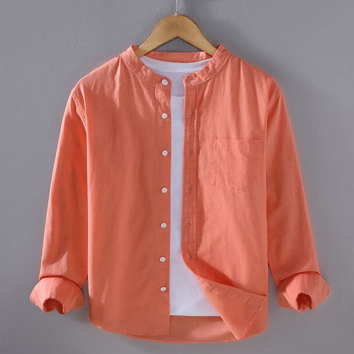 Riley | Casual Linen Shirt – Structured Design for Effortless Style
