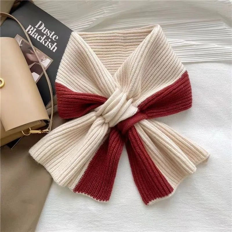Drune | Short Knit Winter Scarf – Cozy Accessory for Style