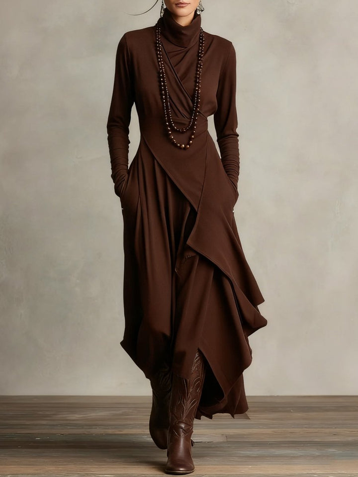 Avery | Modern And Elegant Long Sleeved Maxi Dress