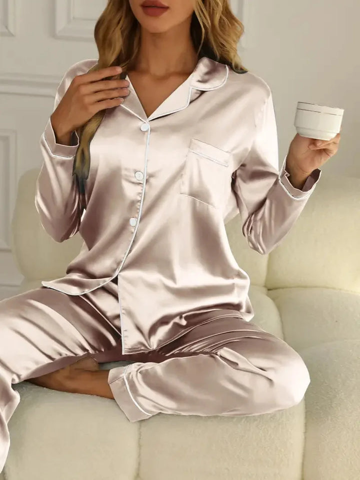 Tjitske | Luxe Satin Pajama Set for Women