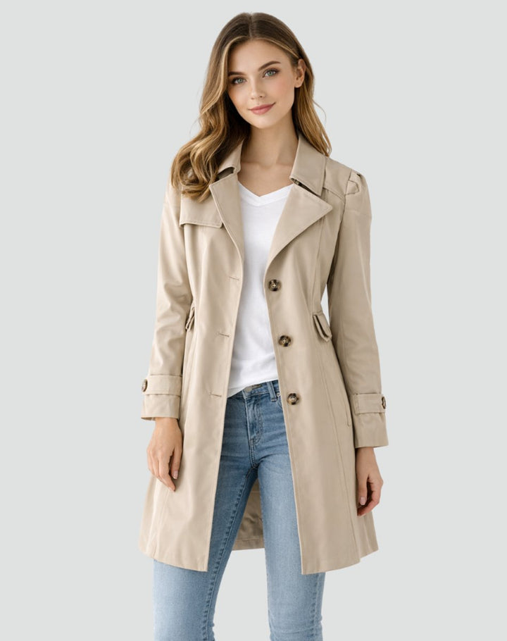 Mia | Comfortable And Classic Tailored Trench Coat