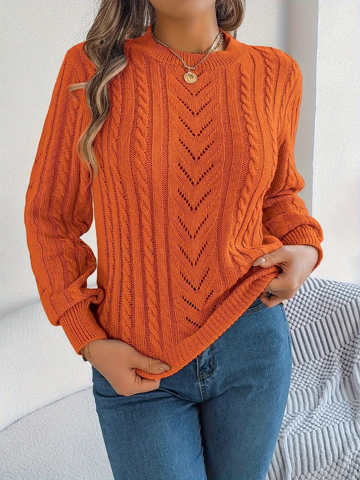 Blythe | Cable-Knit Sweater – Cozy Textured Style for Women