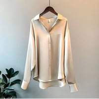 Olivia | Elegant And Luxurious Silk-Blend Long-Sleeve Shirt