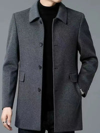 Julian | Classic and Sophisticated Wool-Blend Trench Coat