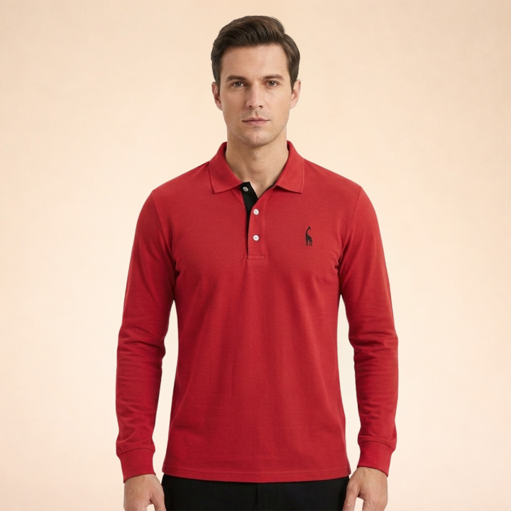 Marcellon | Men’s Classic Long Sleeve Polo Shirt