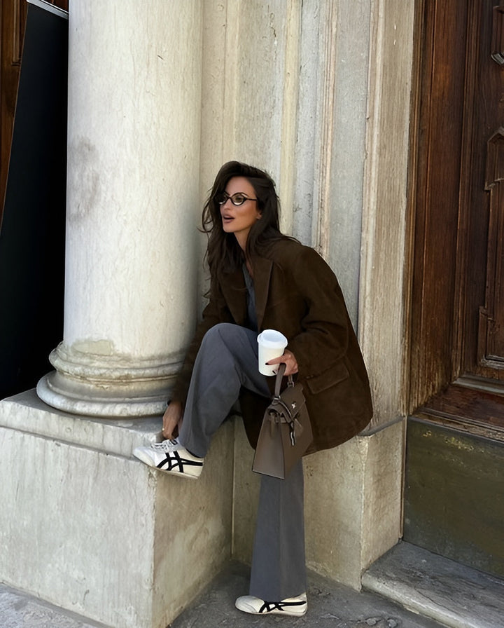 Eleanor | Comfortable And Soft Women's Suede Blazer