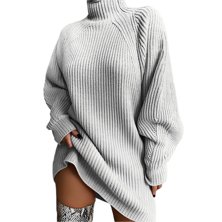 Franziska | Oversized Pullover Sweater with High Neck