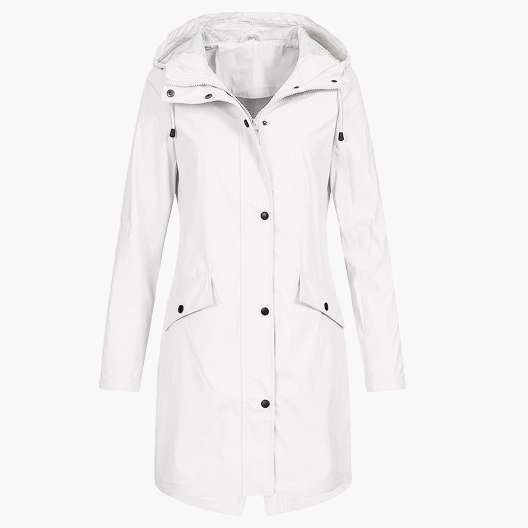 Bettina | Waterproof Long Hooded Coat for Women