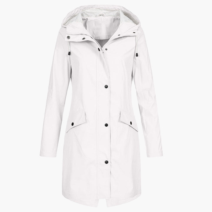 Bettina | Waterproof Long Hooded Coat for Women