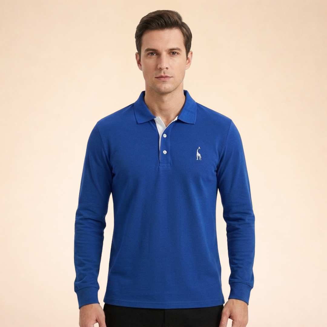 Marcellon | Men’s Classic Long Sleeve Polo Shirt