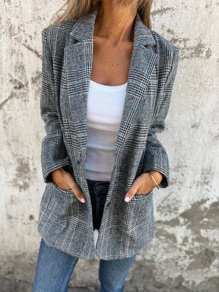 Harper | Klassischer und eleganter karierter Blazer