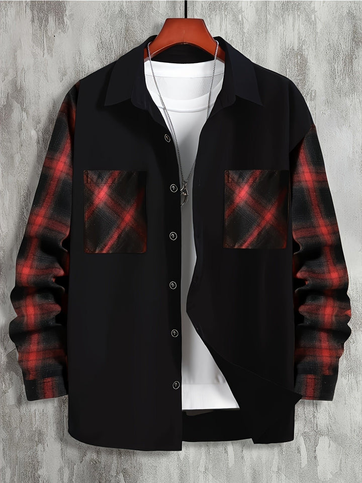 Hartley | Colour-Block Pocket Shirt – Effortless Style for Men