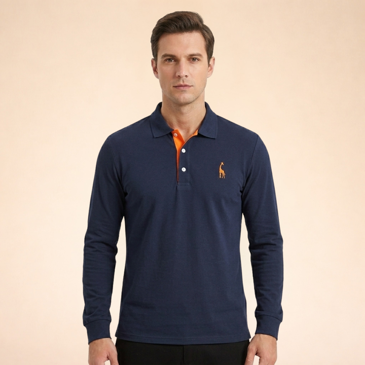 Marcellon | Men’s Classic Long Sleeve Polo Shirt
