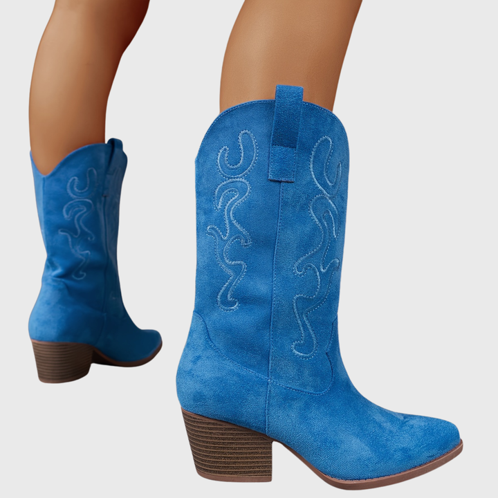 Seraphina | Bottes de cowboy élégantes et confortables à mollet large