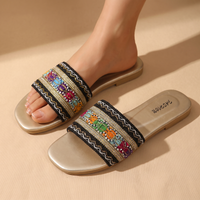 Amelia | Lightweight and Stylish Women's Embroidered Slippers