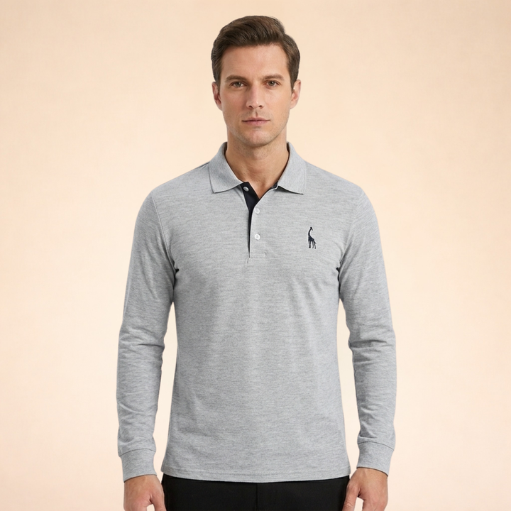 Marcellon | Men’s Classic Long Sleeve Polo Shirt
