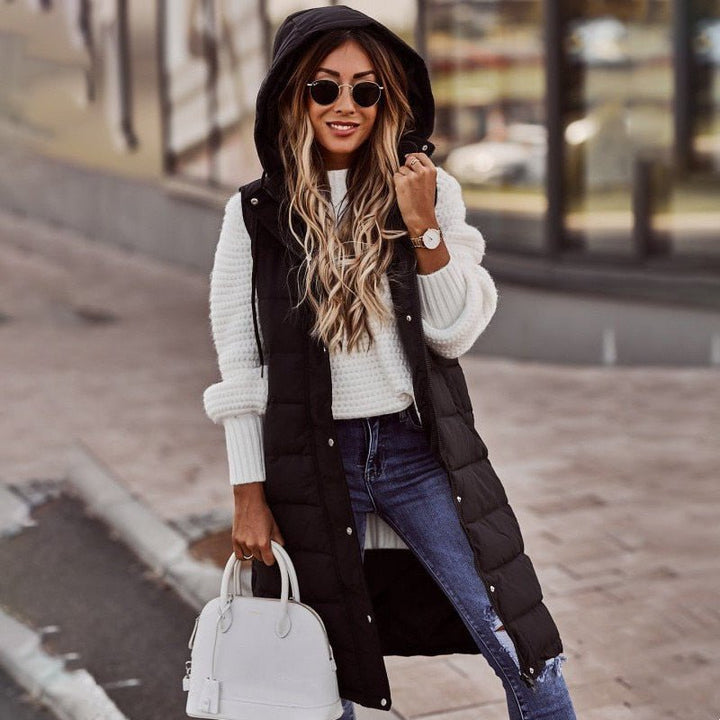 Zara | Knee-Length Quilted Winter Jacket for Women
